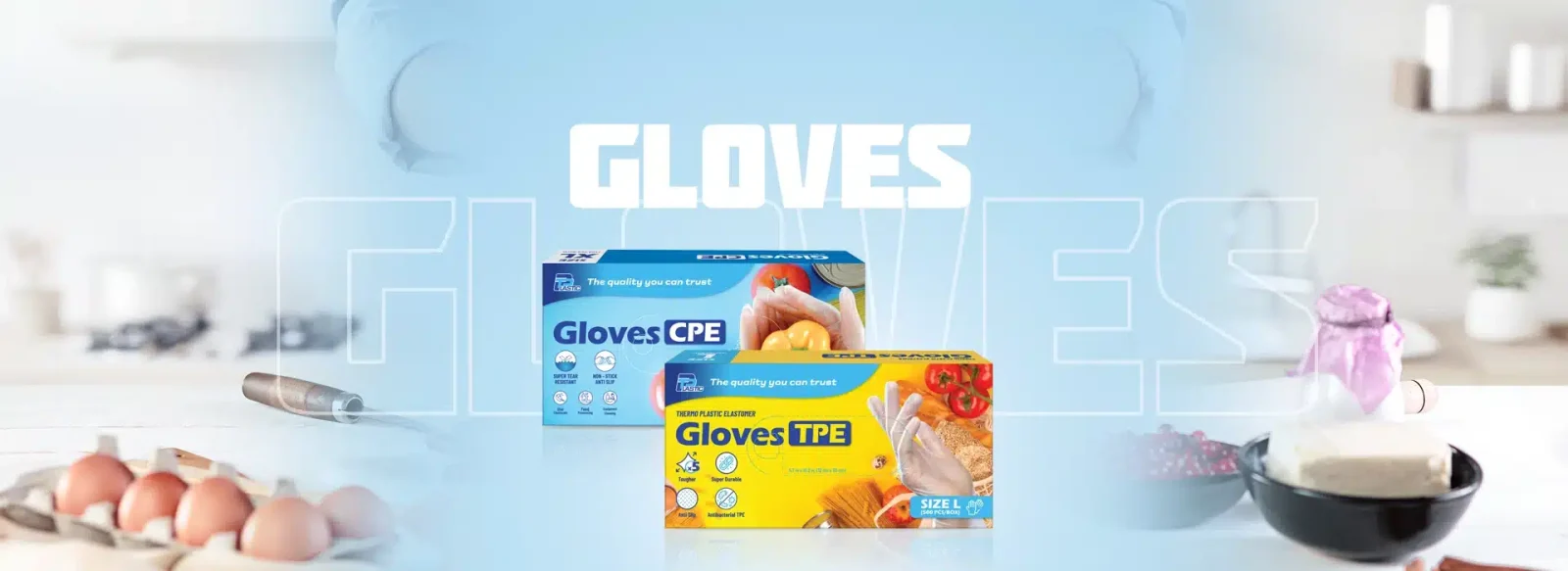 Tp Plastic USA Latex Gloves - Disposable Gloves