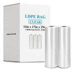 LDPE Bags on roll - Tp Plastic USA LDPE With Cord Without Warning Print