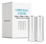 LDPE Bags on roll - Tp Plastic USA LDPE With Cord Without Warning Print