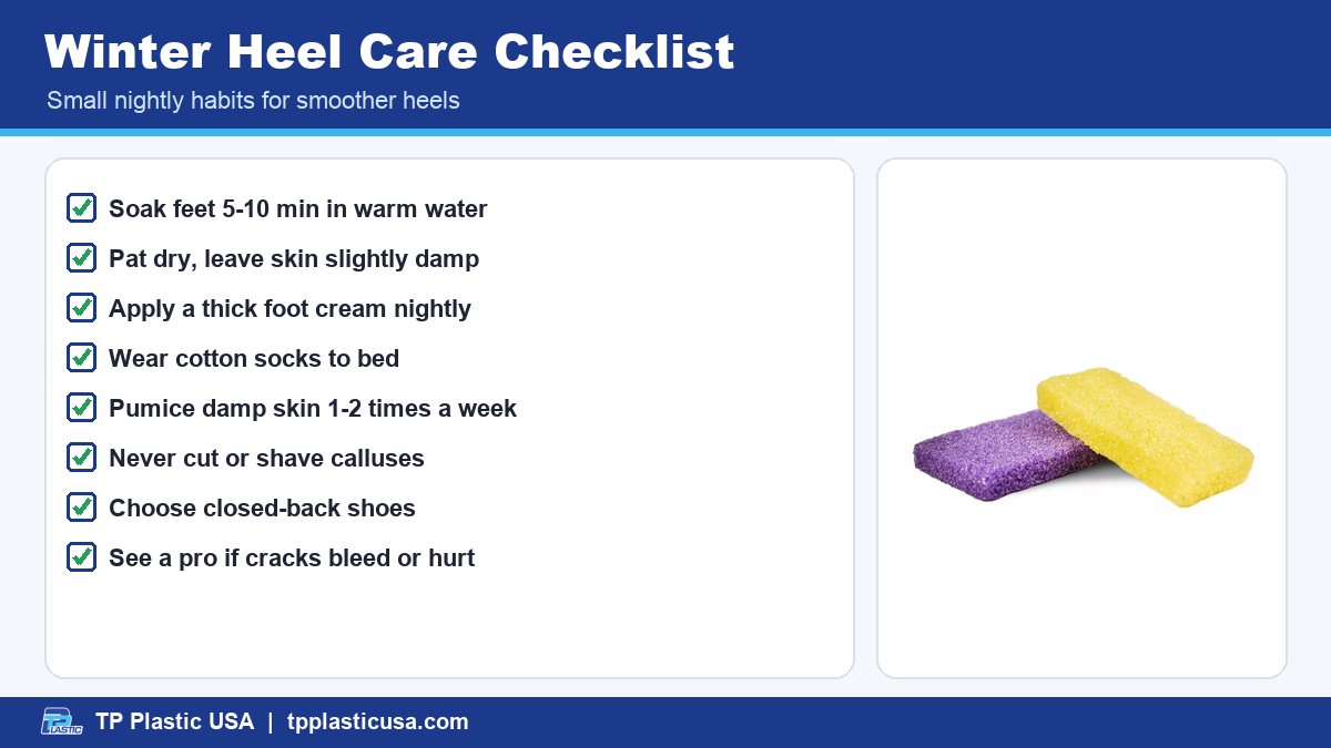 Winter Heel Care Checklist - Winter Foot Care: How to Prevent Dry, Cracked Heels