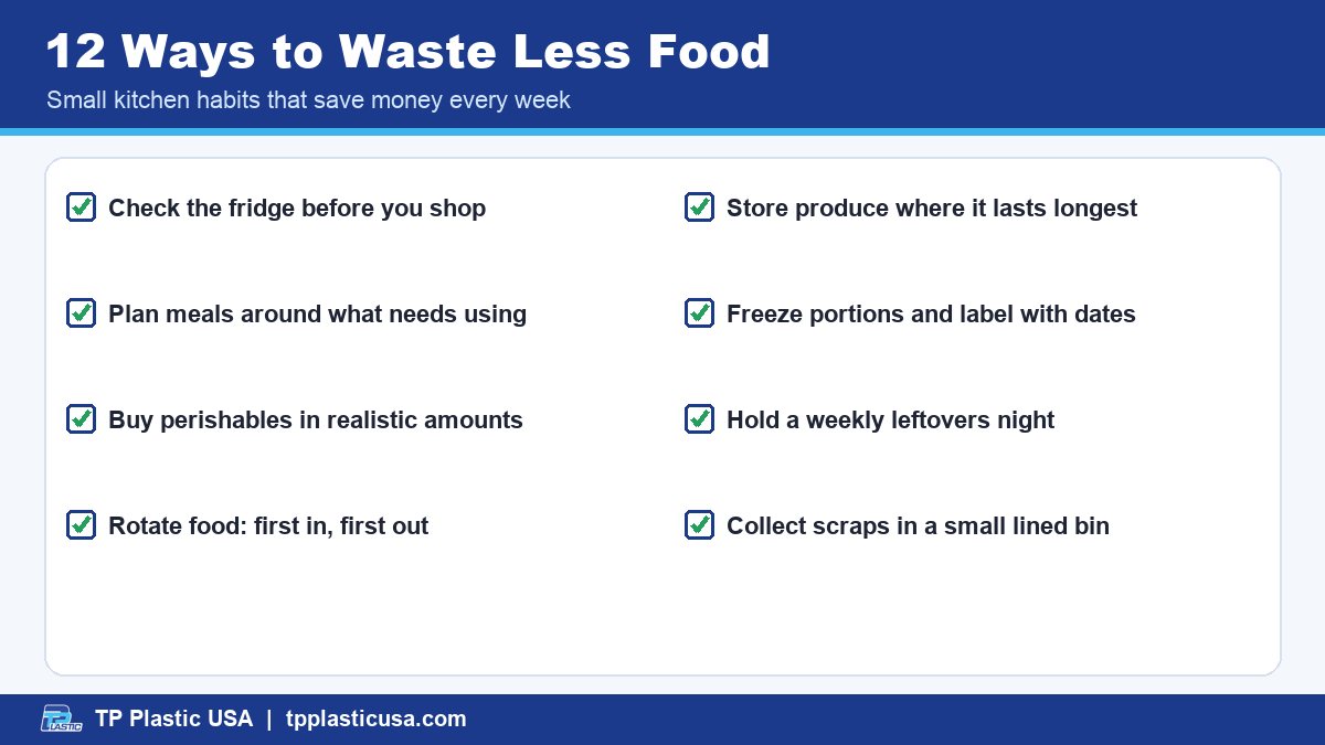 12 Ways to Waste Less Food - How to Reduce Food Waste at Home: 12 Practical Tips