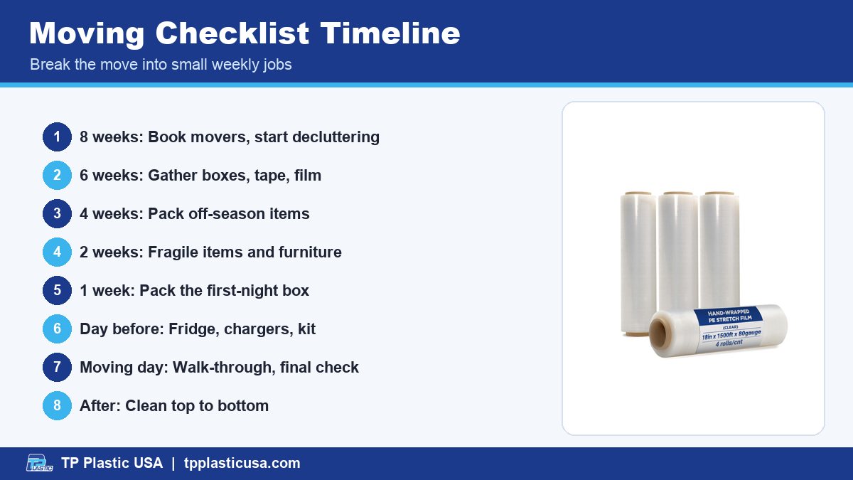 Moving Checklist Timeline - Moving House Checklist: 8 Weeks to Moving Day