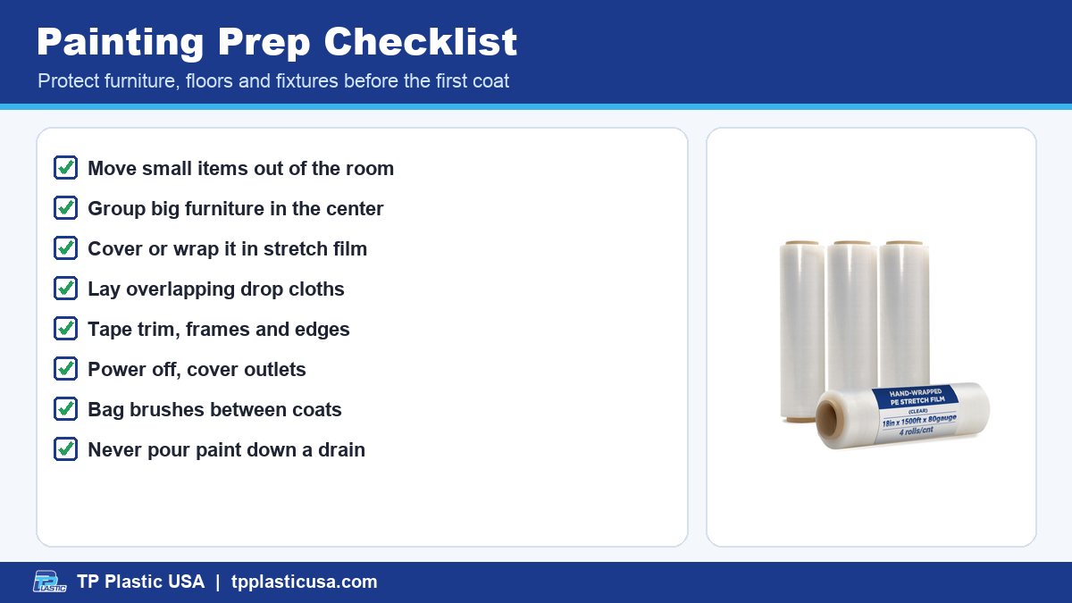 Painting Prep Checklist - Painting Prep: How to Protect Furniture and Floors
